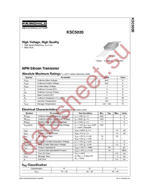 KSC5020O datasheet  